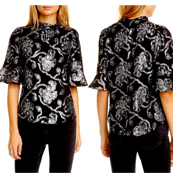 Rebecca Taylor Blouse-Size 0 - Picture 1 of 3